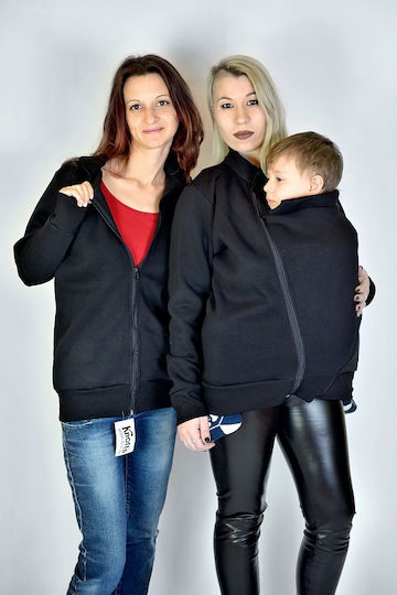 Graues Babytragetuch