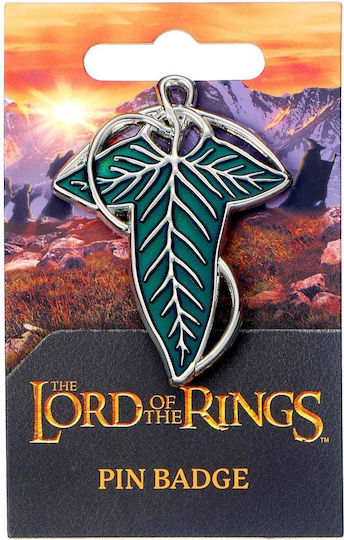 Lord Rings Pin Badge Leaf Lorien