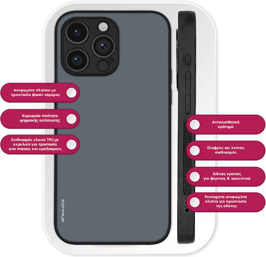 Sonique Colorbloc Serie Hülle für Realme GT Neo 2 5G Realme GT 2 5G Realme GT Neo 3T 5G Blau Grau