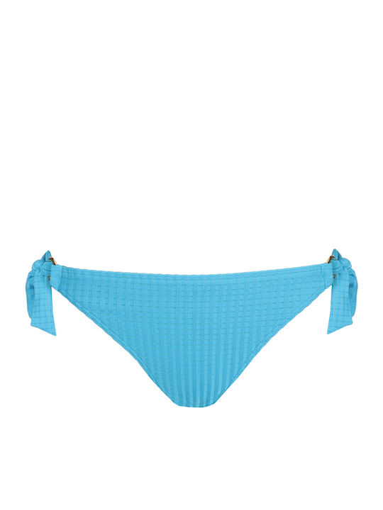 Bikini Slip with Ties Sea Breeze