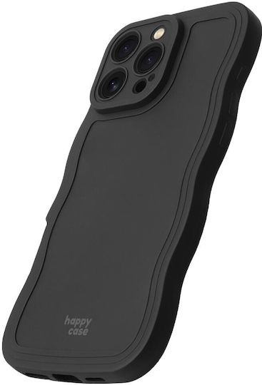 HappyCase Back Cover Σιλικόνης Μαύρο (iPhone 16 Pro)