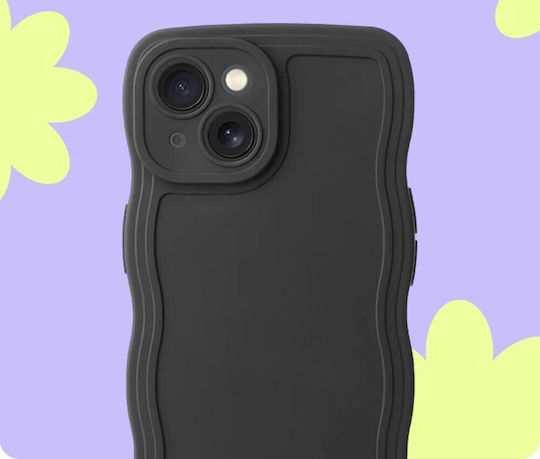 HappyCase Back Cover Σιλικόνης Μαύρο (iPhone 13)