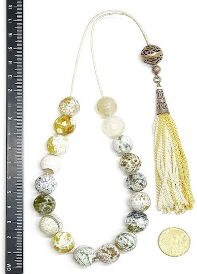 Roloi Komboloi Agate Worry Beads Multicolour 34cm