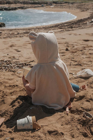 Bamboom Strandponcho 2-4 Jahre Wasser Pfirsich