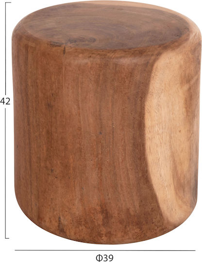 Hocker Für das Wohnzimmer Tobi Natural 39x39x42cm