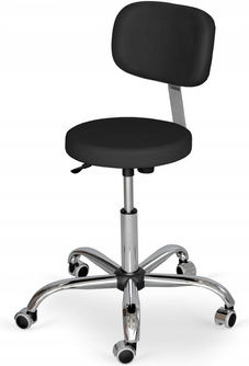 Habys Medical Stool with Backrest Black G-TAK015014