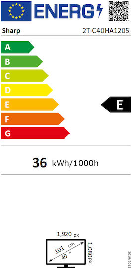 Sharp Τηλεόραση 40" Full HD LED 40HA1205E (2025)