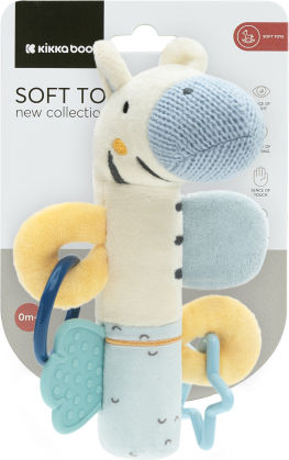 Kikka Boo Pendant Toy for Cot with Teether Stripy Friends for 0++ Months
