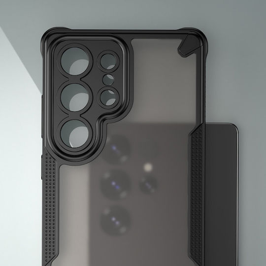 TelForceOne Defender Matt Back Cover Silicone / Plastic 1.5mm Black (Galaxy S25 Ultra)
