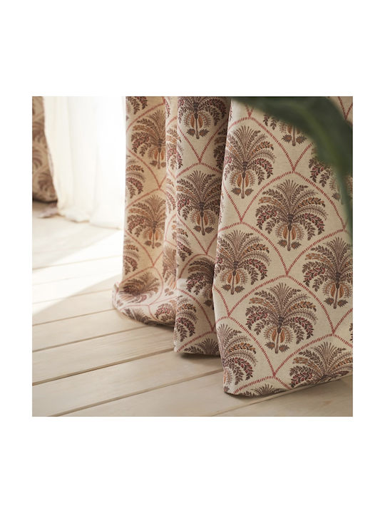 Gofis Home Κουρτίνα με Τούνελ Μπεζ 140x260εκ.