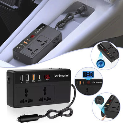 Powertech Car Inverter Modified Sinewave 200W to Converter 12V DC in 220V AC with 4xUSB