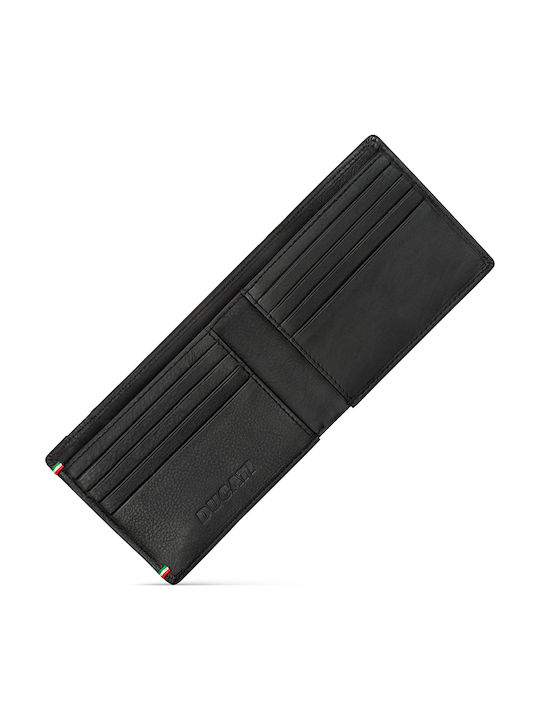 Sicuro Herrenbrieftasche Schwarz Leder Mit Schiebemechanismus