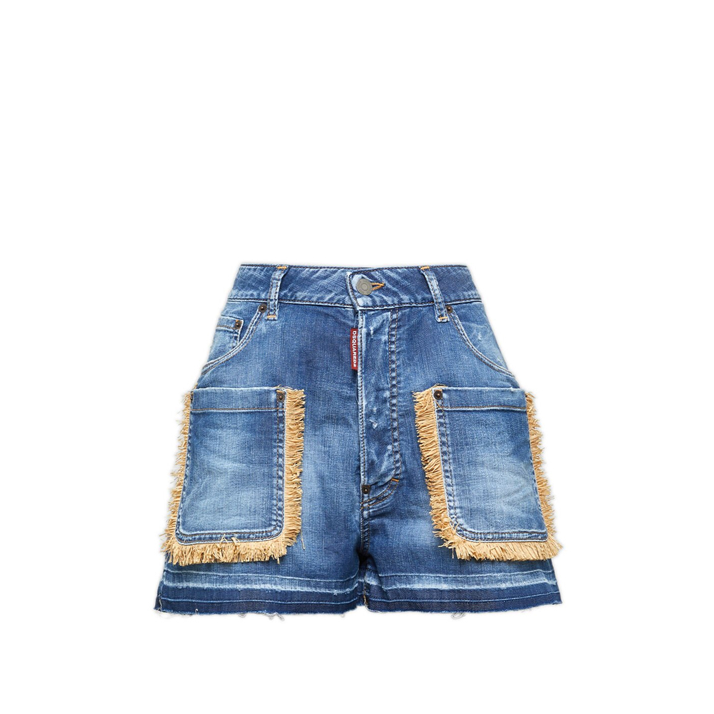ショートパンツ DSQUARED2 Woman Short Denim S73MU0237S30341 470 D SQUARED2(ディースクエアード) ショートパンツ(レディース