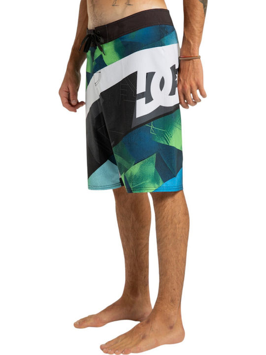 Burn Out 21 Men's Swimwear Bermuda Lime Green