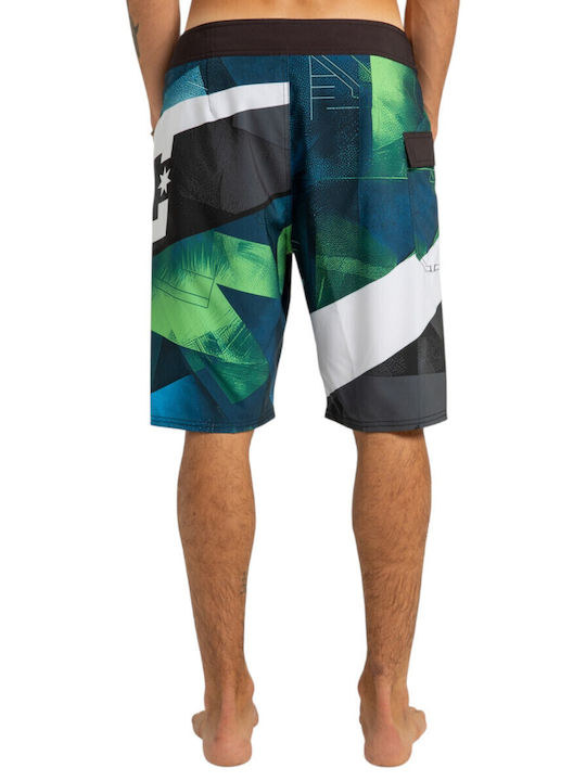 Burn Out 21 Men's Swimwear Bermuda Lime Green