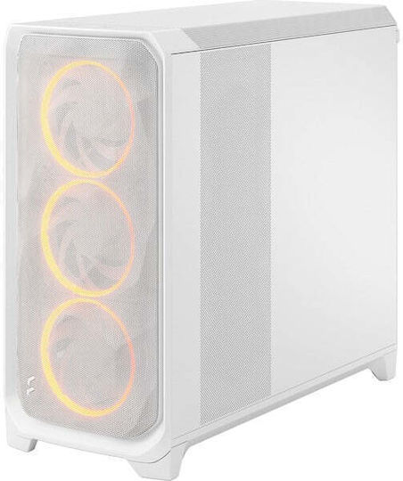 Fractal Design Meshify 3 XL RGB Clear Tint Gaming Midi Tower Κουτί Υπολογιστή με Πλαϊνό Παράθυρο Λευκό
