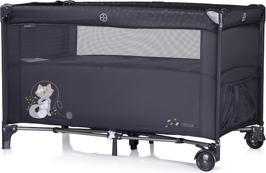 Chipolino Baby Playpen With Mattress Grey 71x120cm
