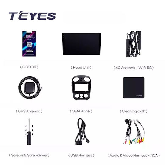 Teyes Sistem Audio Auto pentru Volkswagen Gândac (Nou) / Gândac 1998-2010 (Bluetooth/USB/WiFi/GPS/Apple-Carplay/Android-Auto) cu Ecran Tactil 9.5"