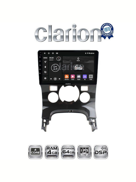 Clarion Ηχοσύστημα Αυτοκινήτου για Peugeot 206 / 3008 2016 (Bluetooth/USB/WiFi/GPS/Apple-Carplay/Android-Auto)