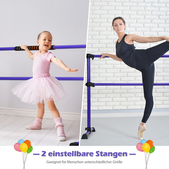 Costway Verstellbare Ballett- & Dehnstange Lila Sp37449pu