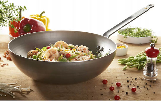 De Buyer Mineral B Wok από Αλουμίνιο με Επίστρωση από Πέτρα 28cm