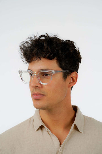 Очила за синя светлина Red Raven Series B Clear Square Acetate 168857