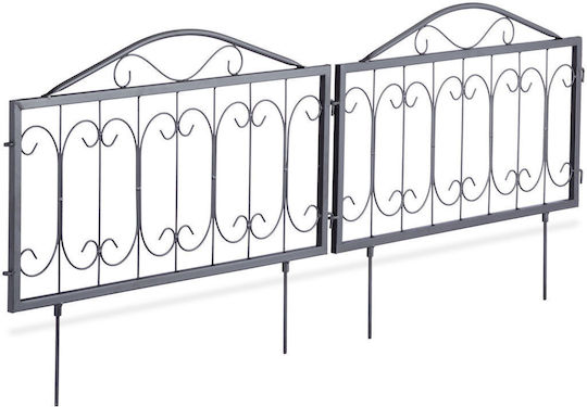 Țepușe Decorative pentru Grădină Metalice 4 Bucăți 47 X 56.5 X 1.5 Negru
