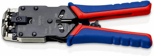 Knipex Ethernet Internet Cable Crimping Plier RJ45, RJ10 with Cable Cutter & Ratchet Mechanism (Length 200mm)
