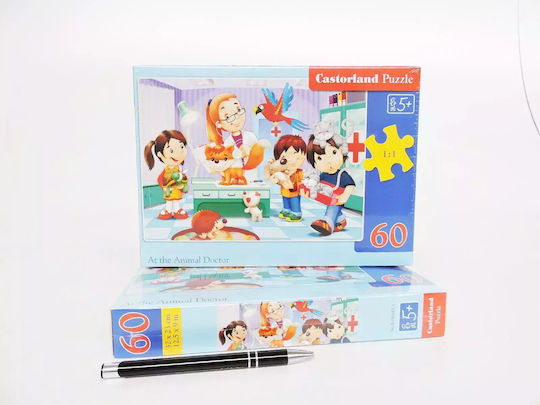 Puzzle pentru Copii At the Animal Doctor pentru 5+ ani+ Ani 60buc Castorland