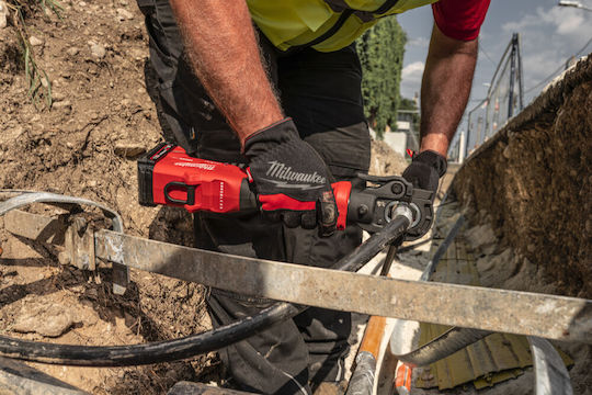 Milwaukee M18 Elektrische Crimpzange Batterie 18V 2x2Ah mit Hülle
