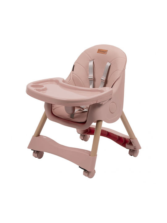 Kidwell Karimi Scaun Înalt De Masă Bebe Pliabil 2 În 1 Roz Kidwell Karimi Scaun Înalt De Masă Bebe Pliabil 2 În 1 Roz