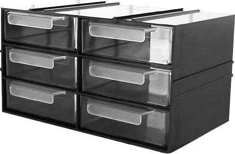 Mega Werkzeugkoffer-Organisator 6 Positionen Schwarz 23x14x12.5cm