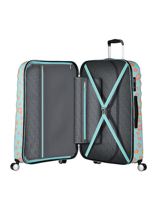 American Tourister Wavebreaker Kinder Große Hartkoffer Reise Pastel Dots mit 4 Rädern Höhe 77cm