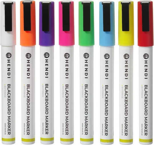 Marker Set Whiteboards 3mm Tip 8 Pieces Hendi 664278