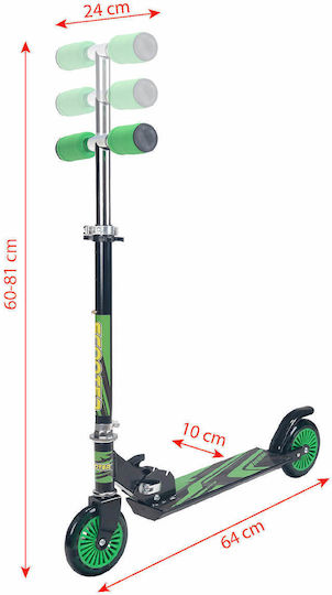 Action One Kids 2-wheel Foldable Scooter Fusion Stripes Green