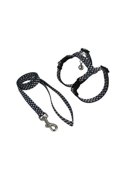 Pet Interest Plaid Σαμαράκι Γάτας με Οδηγό Small Γκρι Pet Interest Plaid Σαμαράκι Γάτας με Οδηγό Small Γκρι