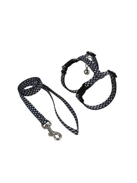 Pet Interest Plaid Σαμαράκι Γάτας με Οδηγό Medium Γκρι Pet Interest Plaid Σαμαράκι Γάτας με Οδηγό Medium Γκρι