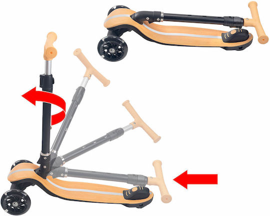 Action One Kinderroller 3-Rad Klappbar Ilusion Leuchtende Räder