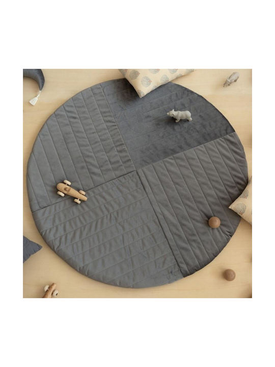Nobodinoz Kilimanjaro Kinderteppich Rund mit Durchmesser 105cm Dicke 10mm
