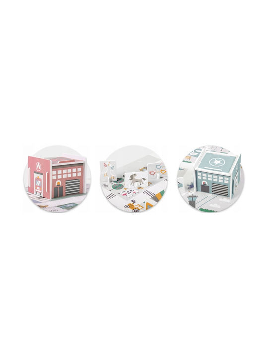 Nukido Kids Foam Rug City Figures Design 105x105cm