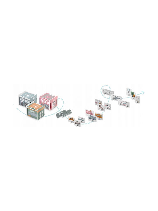 Nukido Kids Foam Rug City Figures Design 105x105cm