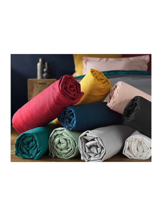 Sheet Super-Double with Elastic 160x200+30cm. L-c Lina Blue