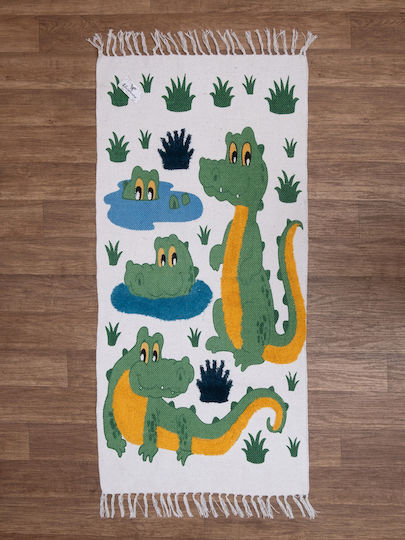 Viopros Παιδικό Χαλί Λευκό 70x140cm