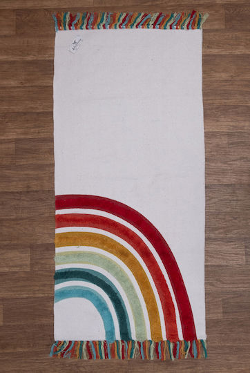 Viopros Παιδικό Χαλί Λευκό 70x140cm