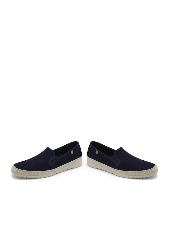 Δερμάτινα Ανδρικά Slip-On Μπλε