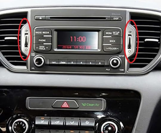 DIN Fascia Panels 2 Din Wiring & Canbus Box Compatible with Screen 9" for Kia Sportage 2016-2018
