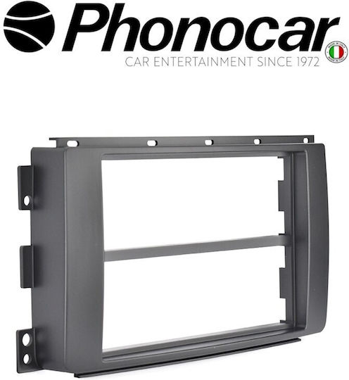 Phonocar Πρόσοψη R/CD για Smart Fortwo 2007-2010 / FourFour 2004-2006 Μαύρο