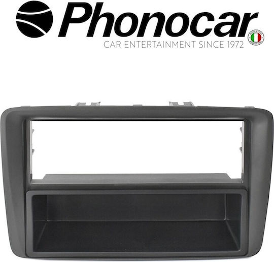 Phonocar DIN Fascia Panels 2 Din for Fiat Panda 11' Anthracite for Fiat Panda 2003>2012