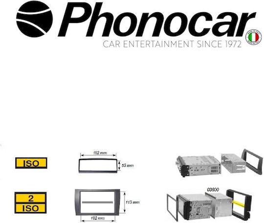 Phonocar Πρόσοψη 1 Din / 2 Din για Audi A4 2007-2008 / Seat Exeo 2010
