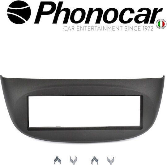 Phonocar Πρόσοψη 1 Din Μαύρη για Renault Twingo 2007-2014